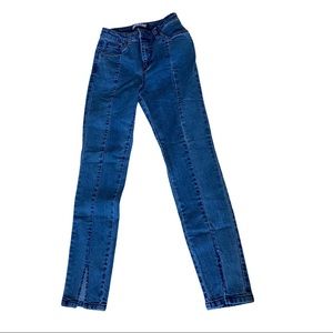 NAKD Denim womens front slit highwaist skinny jeans